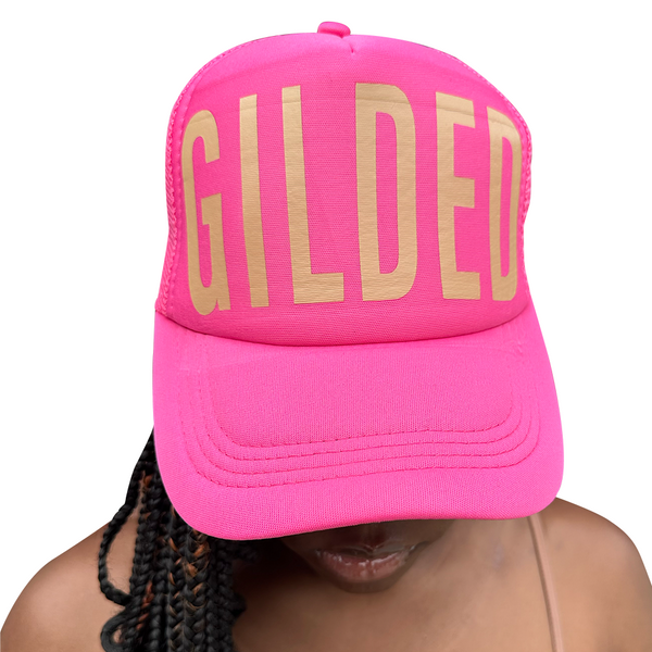 Gilded Pink and Gold Trucker Hat